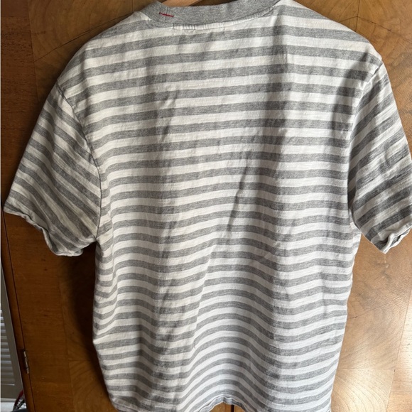 GUESS x ASAP Rocky vintage grey striped shirt - Picture 7 of 8